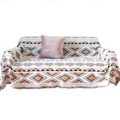 Plaid Blankets Knitted Sofa Cover Full Blanket Striped Room Bedside Blanket for Home Rugs Camping Picnic Blanket Boho Decorative