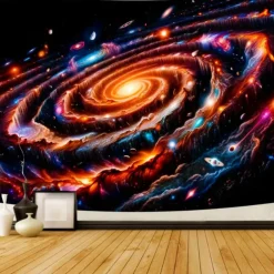 Planet Hanging Tapestry Wall Art Universe Large Tapestry Mural Decor Photograph Backdrop Blanket Curtain Home Bedroom Living Room Decoration