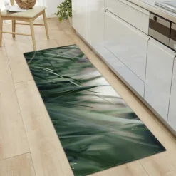 Plant Floral Area Rug Kitchen Mat Non-Slip Oil Proof Floor Mat Livingroom Rug Indoor Outdoor Mat Bedroom Decor Bathroom Mat Entrance Rug Door Mat