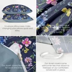 Plant Flowers Duvet Cover Bed Set 2-piece Set 3-piece Set Lightweight Soft Short Plush Thickened Felt Square Bed Set