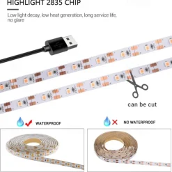 Plant Grow Light LED Strip USB Full Spectrum DC 5V 0.5-3m Phyto Lamp for Vegetable Flower Seedling Grow Tent Box Waterproof