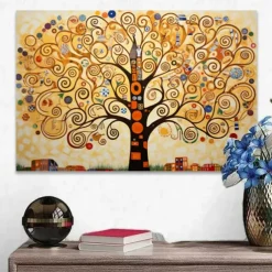 Plants Wall Art Canvas Tree of Life Prints and Posters Plants Pictures Decorative Fabric Painting For Living Room Pictures No Frame