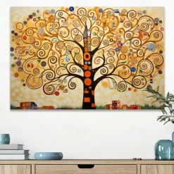Plants Wall Art Canvas Tree of Life Prints and Posters Plants Pictures Decorative Fabric Painting For Living Room Pictures No Frame