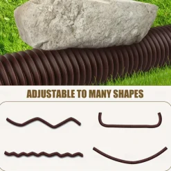 Plastic Downspout Extension - Durable and Flexible Rainwater Drainage Solution with Round Connector for Seamless Piping System Extension, 1pc/2pcs Piece for Home and Garden Use