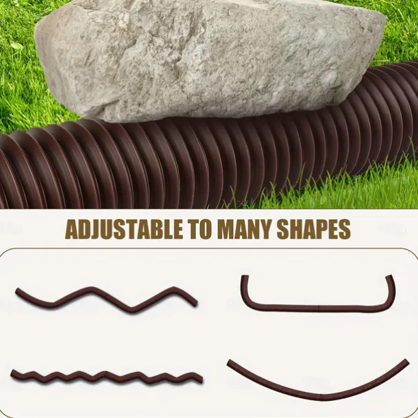 Plastic Downspout Extension - Durable and Flexible Rainwater Drainage Solution with Round Connector for Seamless Piping System Extension, 1pc/2pcs Piece for Home and Garden Use