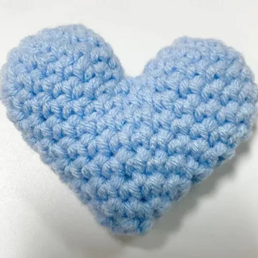 Pocket Hug Heart, Handmade Cute Crocheted Pocket Hug Good Luck Gifts Heart Pocket for Birthday Wedding Valentines