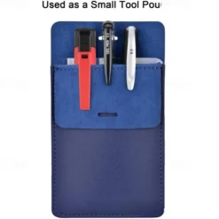 Pocket Protector, Back to School Premium PU Leather Men Women Pen Holder Pouch Pocket Organizer For Shirts, Lab Coats, Pants; Multi-Purpose-Holds Pens, Pointers, Pencils, Ruler, Tools