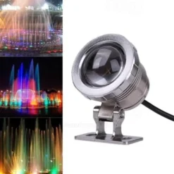 Pond Fountain Light RGB LED Underwater Pool Spotlight with Remote Control 10W Color Changing LED Dimmable 12V for Pool Lighting