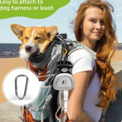 Pooper Scooper, Expandable Pet Poop Picker, Portable Dog Pooper Scooper for Small and Large Dogs, Waste Bag Storage Compartment