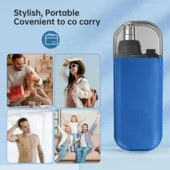 Portable & Painless Nose Hair Trimmer - Versatile, Stylish, Rechargeable, Precision Grooming for Nose, Ears, and Eyebrows - High-Torque Motor, Ergonomic Design, Compact, Travel-Friendly