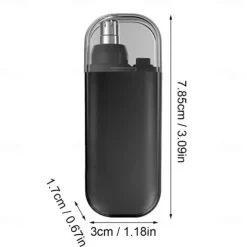 Portable & Painless Nose Hair Trimmer - Versatile, Stylish, Rechargeable, Precision Grooming for Nose, Ears, and Eyebrows - High-Torque Motor, Ergonomic Design, Compact, Travel-Friendly
