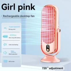 Portable Air Conditioner Fan, Large Battery Dual Motor Household Small Air Cooler, 5-speed Air Cooling Fan 720 ° Surround Air Blower, Office, Tourism, Camping, Outdoor RV Portable USB Fan, Thanksgiving Halloween Christmas Gift