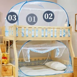 Portable Anti-Mosquito Camping Tent with Hand-Throw Net Lightweight & Durable Polyester Fabric for Outdoor Adventures Large Size Foldable Outdoor Mosquito Net Portable Outdoor