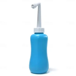 Portable Bidet Sprayer EVA Bottle 300/400/600 ml Detachable Nozzle Head with Case, Travel Handheld Large Bottle for Toilet Bathroom Shattaf Hand Spray