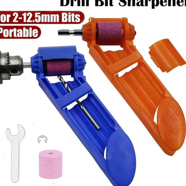 Portable Drill Bit Sharpener Corundum Resisting Drill Polishing Corundum Grinding Wheel Tool Grinder Wheel Tool 2.0-12.5mm Drill Bits