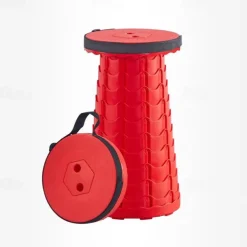 Portable Folding Stool Collapsible Stool for Queuing, Fishing, and Outdoor Camping Ultralight and Adjustable with extendable height 45cm/17.7in