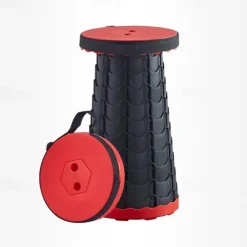 Portable Folding Stool Collapsible Stool for Queuing, Fishing, and Outdoor Camping Ultralight and Adjustable with extendable height 45cm/17.7in