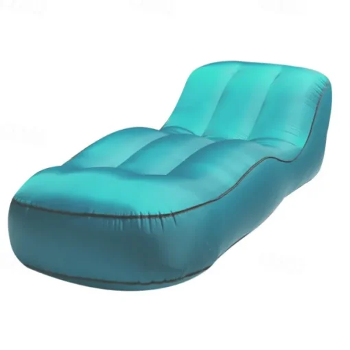 Portable Inflatable Sofa - Lazy Sofa Foldable Lounge Chair with Pedal Comfortable Combination Flocking - Suitable for Camping, Hiking, and Sunbathing at Home