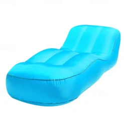 Portable Inflatable Sofa - Lazy Sofa Foldable Lounge Chair with Pedal Comfortable Combination Flocking - Suitable for Camping, Hiking, and Sunbathing at Home