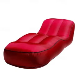 Portable Inflatable Sofa - Lazy Sofa Foldable Lounge Chair with Pedal Comfortable Combination Flocking - Suitable for Camping, Hiking, and Sunbathing at Home
