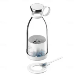Portable Juicer, Mini Electric Fruit Blender, Rechargeable Juice Maker, Compact Shake Cup for Smoothies & Juices