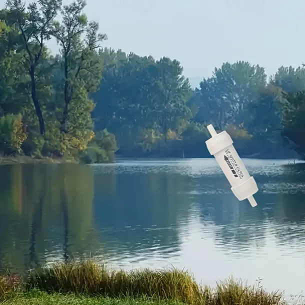 Portable Outdoor Survival Water Filter Straw for Camping, Hiking, and Wilderness Purification 1PCS