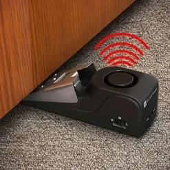 Portable Safety Tool With 120DB Alarm For Home Travel Apartment Door Stop Alarm, Door Stopper Security Device