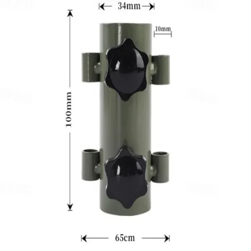 Portable Tent Holder Tube Camping Awning Rod Holder Canopy Rod Fixed Tube with Tent Pegs Tent Fixed Stand Holder