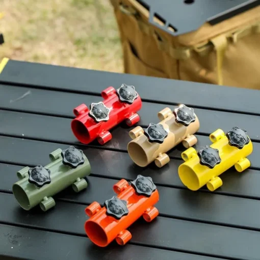 Portable Tent Holder Tube Camping Awning Rod Holder Canopy Rod Fixed Tube with Tent Pegs Tent Fixed Stand Holder