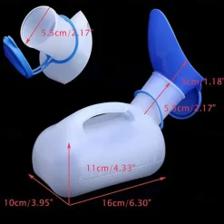 Portable Urinal Potty Bottle With Lid For Cars, Emergency, Travel(1000ML)