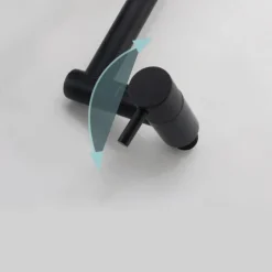 Pot Filler Kitchen Faucet Only Cold Water Stainless Steel, Brushed Black Foldable Sink Wall Mount Folding Fill Pot Kitchen Tap