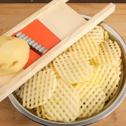 Potato Slicer Cut Potato Grid Artifact Grid Wipe Grid Knife Vegetable Cutter Wave Knife Cut Flower Knife Gadgets Accessories