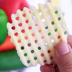 Potato Slicer Cut Potato Grid Artifact Grid Wipe Grid Knife Vegetable Cutter Wave Knife Cut Flower Knife Gadgets Accessories