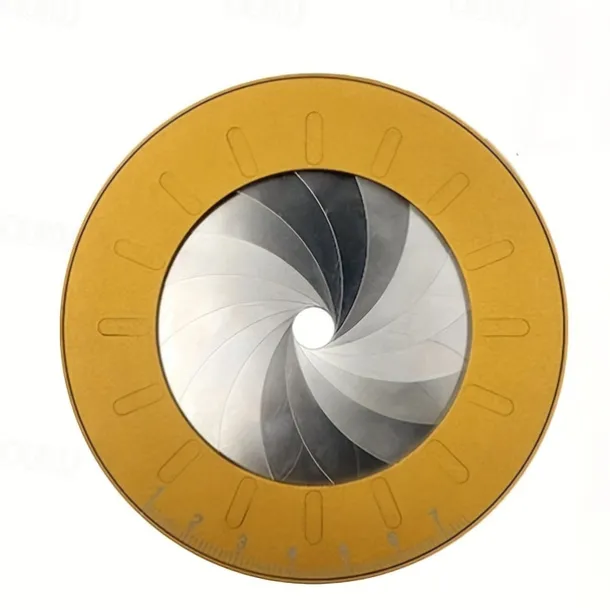 Precise Perfection Adjustable Precision Circle Drawing Tool - Dual Metallic Measuring Ruler for Pipe Diameters & Woodworking Designs, Non-Electric, Durable Brass Material, Woodworking Tool