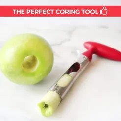Premium Apple Corer, Durable Stainless Steel Apple Corer Remover For Pears, Bell Peppers, Honeycrisp, Gala And Pink Lady Apples, Kitchen Gadgets
