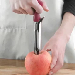 Premium Apple Corer, Durable Stainless Steel Apple Corer Remover For Pears, Bell Peppers, Honeycrisp, Gala And Pink Lady Apples, Kitchen Gadgets