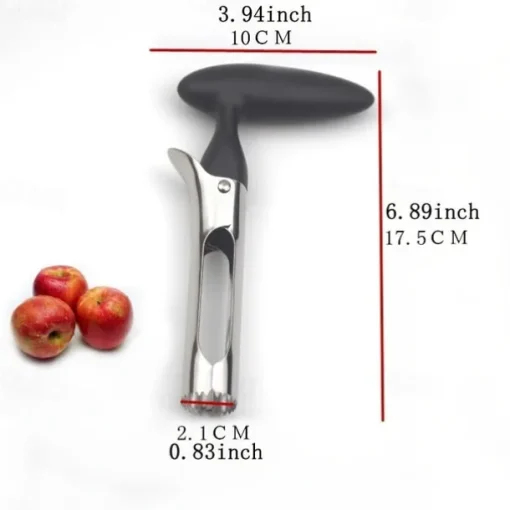 Premium Apple Corer, Durable Stainless Steel Apple Corer Remover For Pears, Bell Peppers, Honeycrisp, Gala And Pink Lady Apples, Kitchen Gadgets