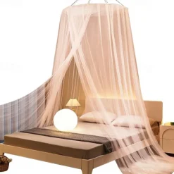 Princess Bed Net Canopy Bedding Decor Sweet Style Round Dome Mosquito Net Dome-Style for Household Use Hanging Princess-Style Tents To Prevent Mosquitoe