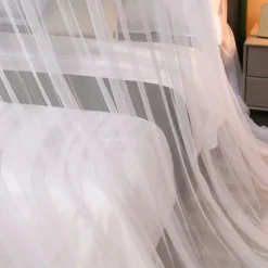 Princess Style Dome Mosquito Net Density Gauze Household Nets Extra Space Mosquito Net Butterfly Floral Series for Bedroom Floor Hem