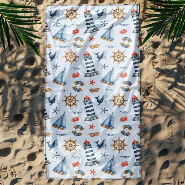 Printed Beach Towel, Lightweight Quick-Dry Sand-Free Beach Blanket, Ideal for Travel, Pool, and Outdoor Use
