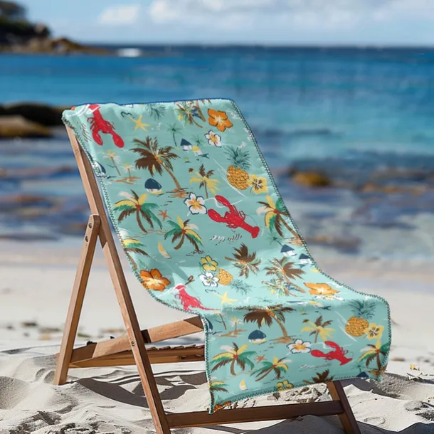 Printed Beach Towel, Lightweight Quick-Dry Sand-Free Beach Blanket, Ideal for Travel, Pool, and Outdoor Use