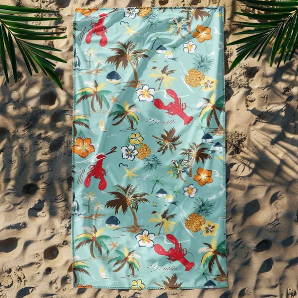 Printed Beach Towel, Lightweight Quick-Dry Sand-Free Beach Blanket, Ideal for Travel, Pool, and Outdoor Use