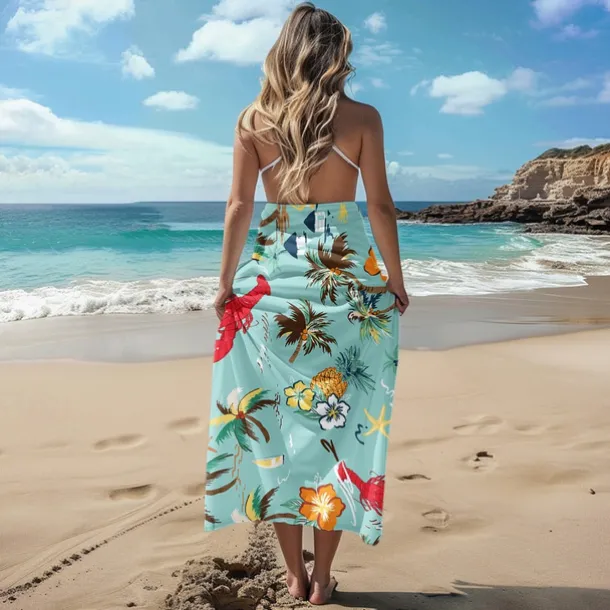 Printed Beach Towel, Lightweight Quick-Dry Sand-Free Beach Blanket, Ideal for Travel, Pool, and Outdoor Use