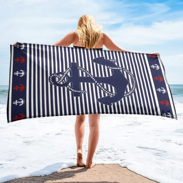 Printed Beach Towel, Lightweight Quick-Dry Sand-Free Beach Blanket, Ideal for Travel, Pool, and Outdoor Use