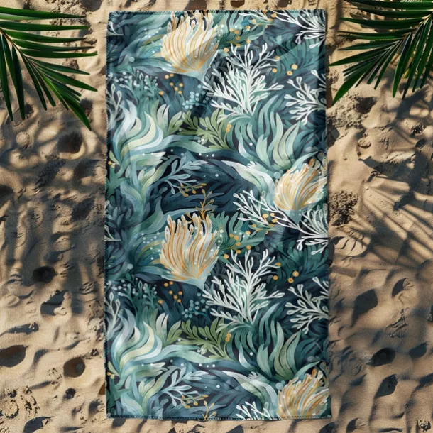 Printed Beach Towel, Lightweight Quick-Dry Sand-Free Beach Blanket, Ideal for Travel, Pool, and Outdoor Use