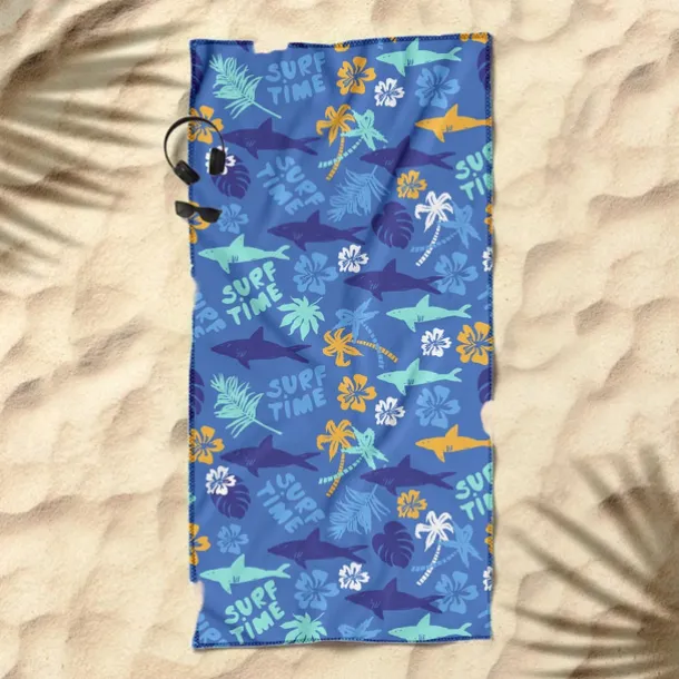 Printed Beach Towel, Lightweight Quick-Dry Sand-Free Beach Blanket, Ideal for Travel, Pool, and Outdoor Use