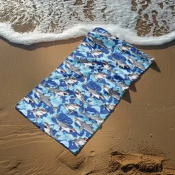 Printed Beach Towel, Lightweight Quick-Dry Sand-Free Beach Blanket, Ideal for Travel, Pool, and Outdoor Use