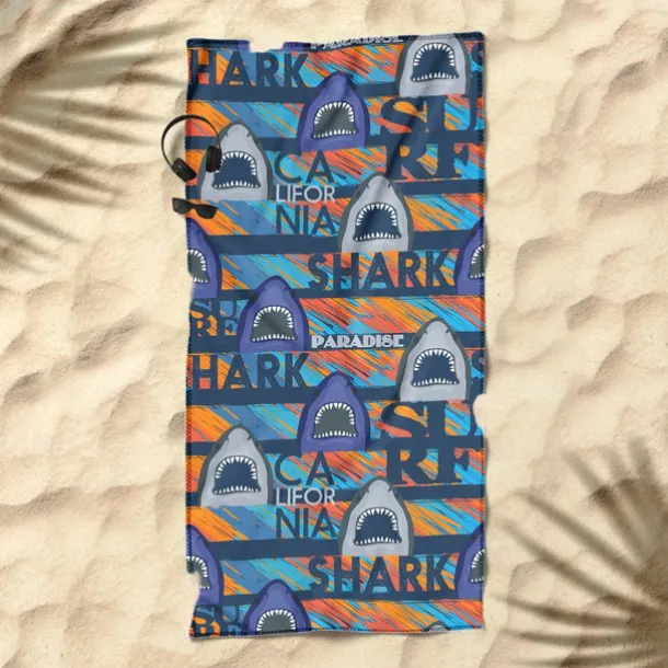 Printed Beach Towel, Lightweight Quick-Dry Sand-Free Beach Blanket, Ideal for Travel, Pool, and Outdoor Use