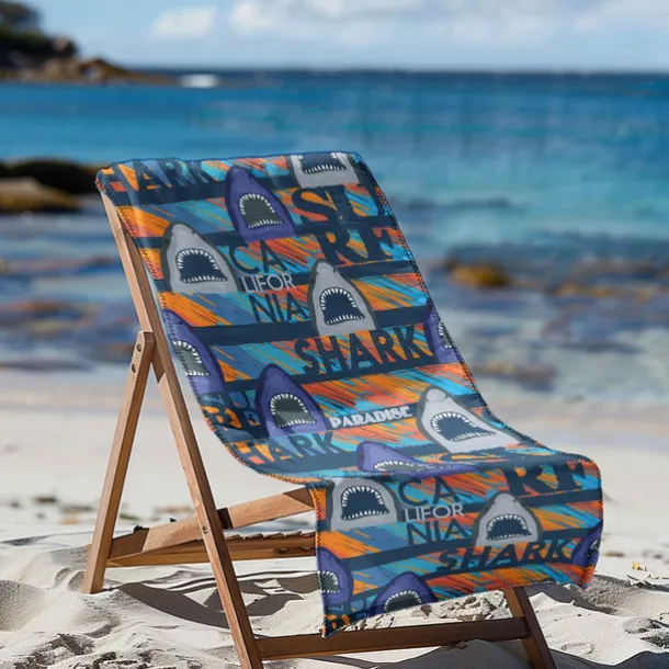 Printed Beach Towel, Lightweight Quick-Dry Sand-Free Beach Blanket, Ideal for Travel, Pool, and Outdoor Use