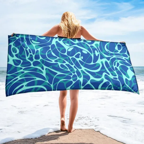 Printed Beach Towel, Lightweight Quick-Dry Sand-Free Beach Blanket, Ideal for Travel, Pool, and Outdoor Use